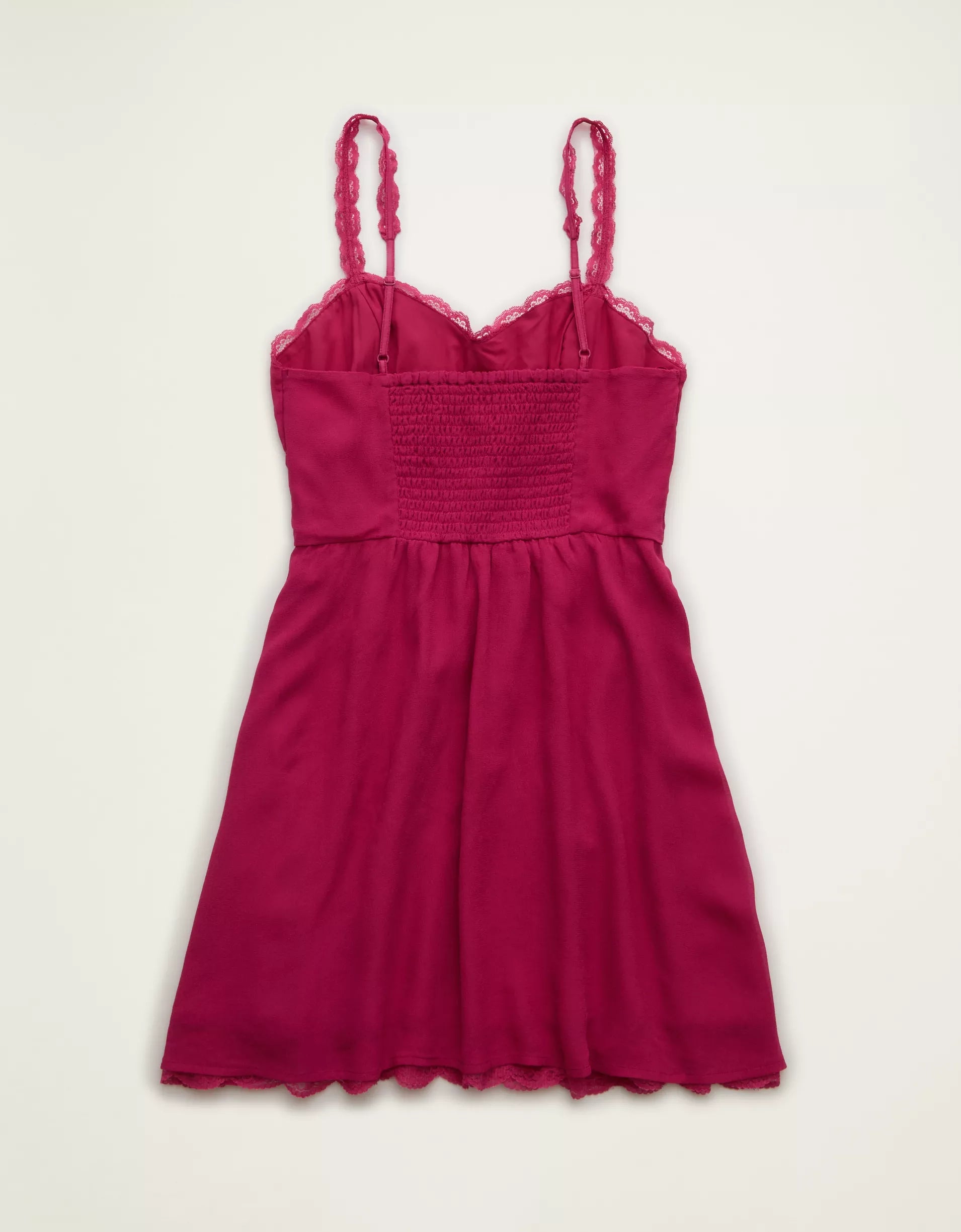 Sweetheart Corset Bodice Lace Trim Mini Dress