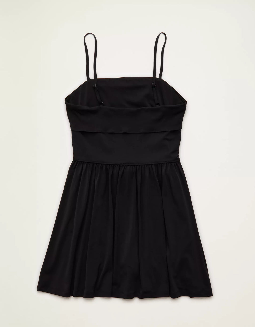 Foldover Halter Knit Mini Dress With Built‑In Shorts
