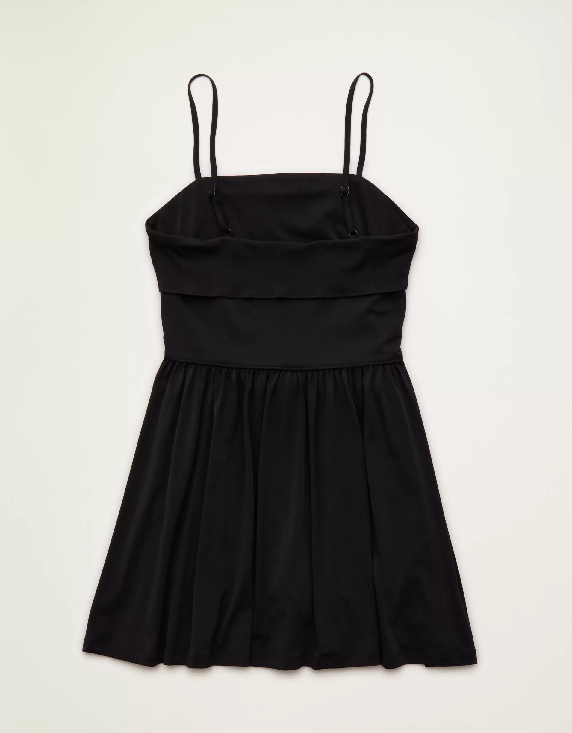 Foldover Halter Knit Mini Dress With Built‑In Shorts